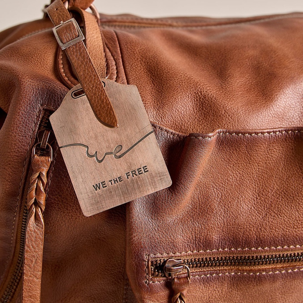 $248! FREE PEOPLE WE THE FREE EMERSON TOTE Saddle NEW - Picture 4 of 13